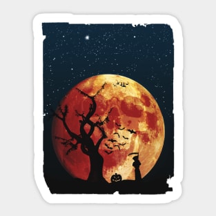 Spooky Halloween Night Sticker